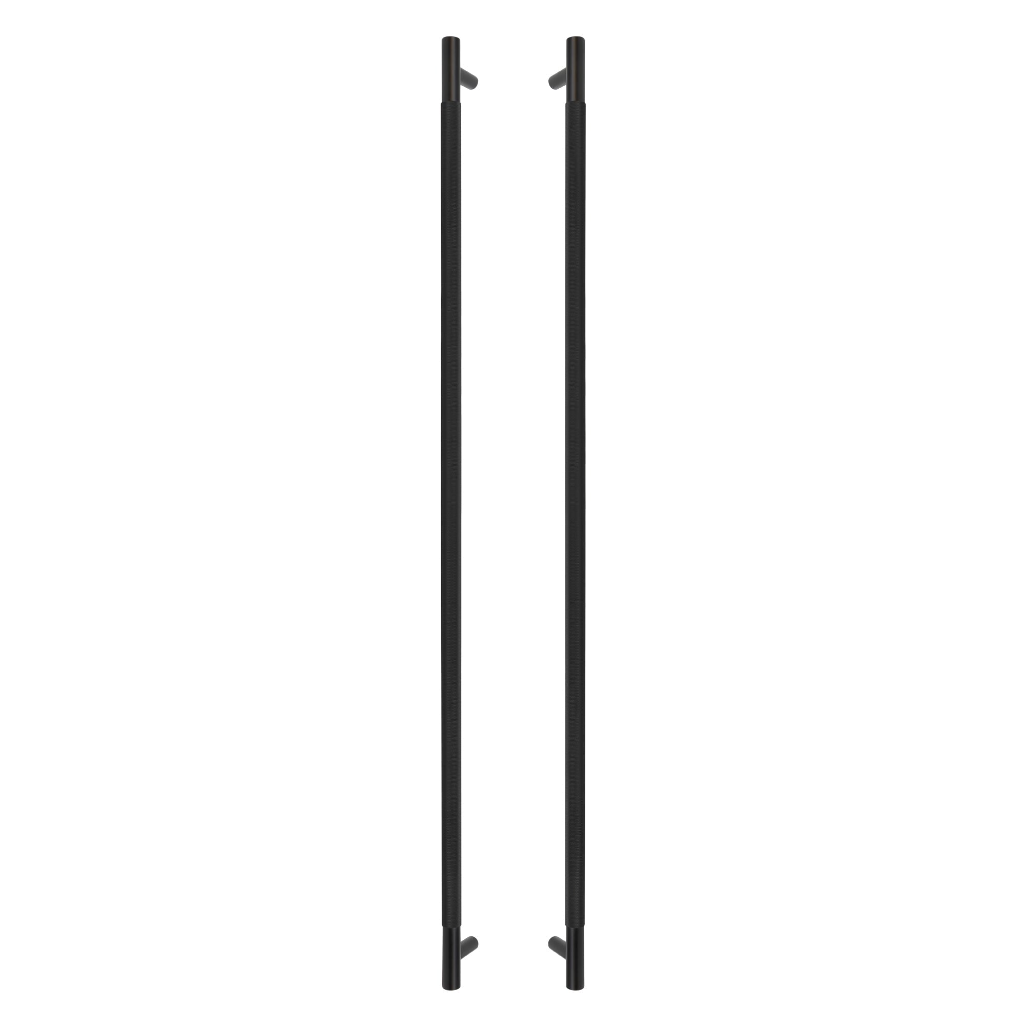 Sento Pull Handle 900mm - Diamond Knurl - Black