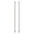 Sento Pull Handle 900mm - Diamond Knurl - Brushed Nickel