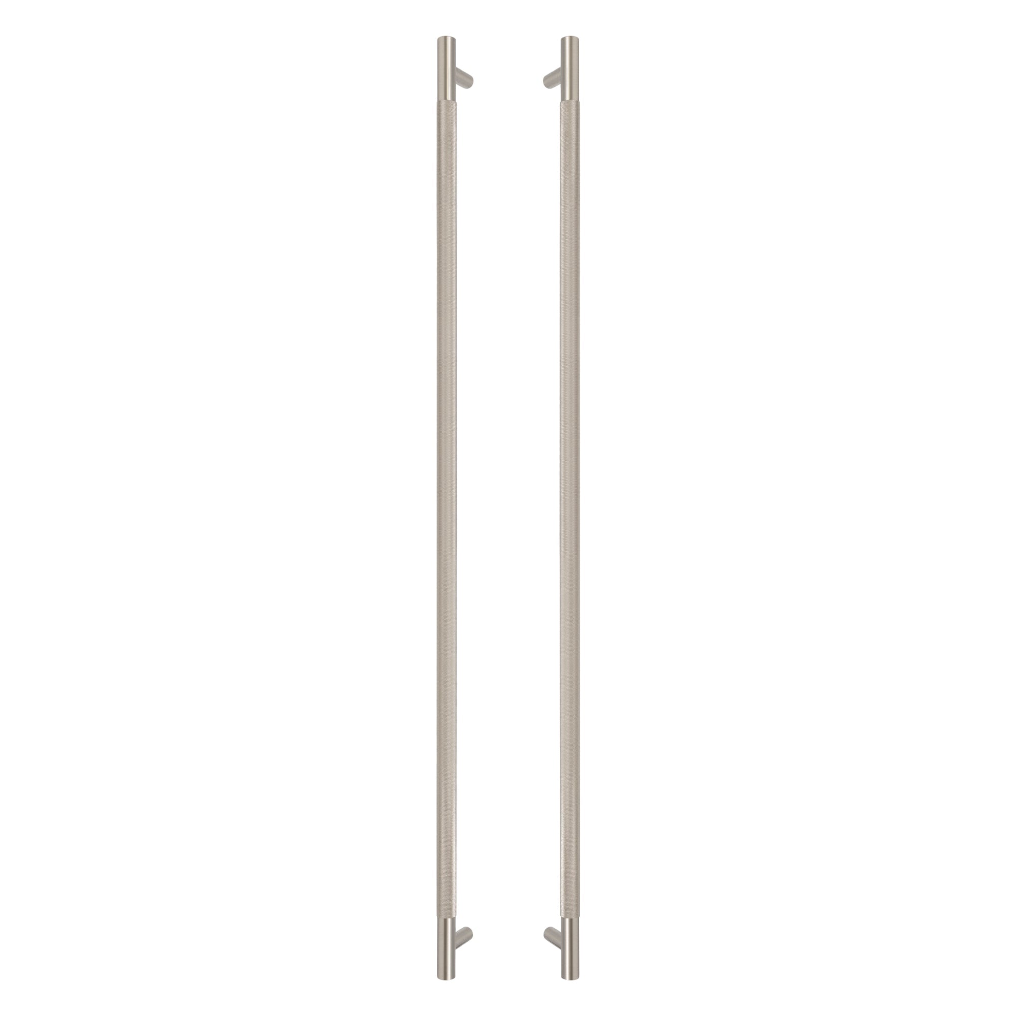 Sento Pull Handle 900mm - Diamond Knurl - Brushed Nickel