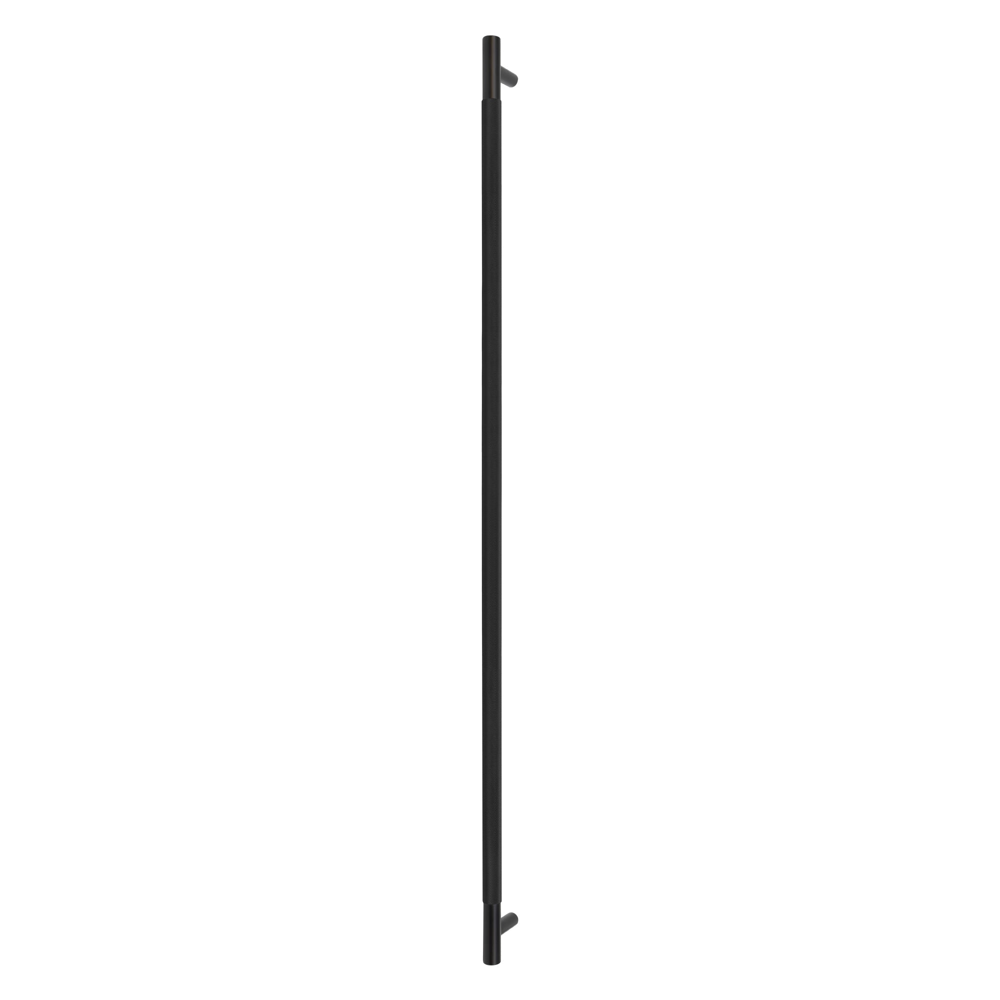 Sento Pull Handle 900mm - Diamond Knurl - Face Fixed - Black