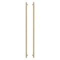 Sento Pull Handle 900mm - Diamond Knurl - Matt Satin Brass