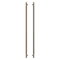 Sento Pull Handle 900mm - Diamond Knurl - Roman Brass