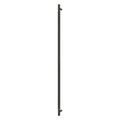 Sento Pull Handle 900mm - Diamond Knurl - Rear Fixed - Dark Roman Brass
