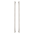 Sento Pull Handle 900mm - Linear Knurl - Brushed Nickel