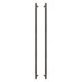 Sento Pull Handle 900mm - Linear Knurl - Dark Roman Brass
