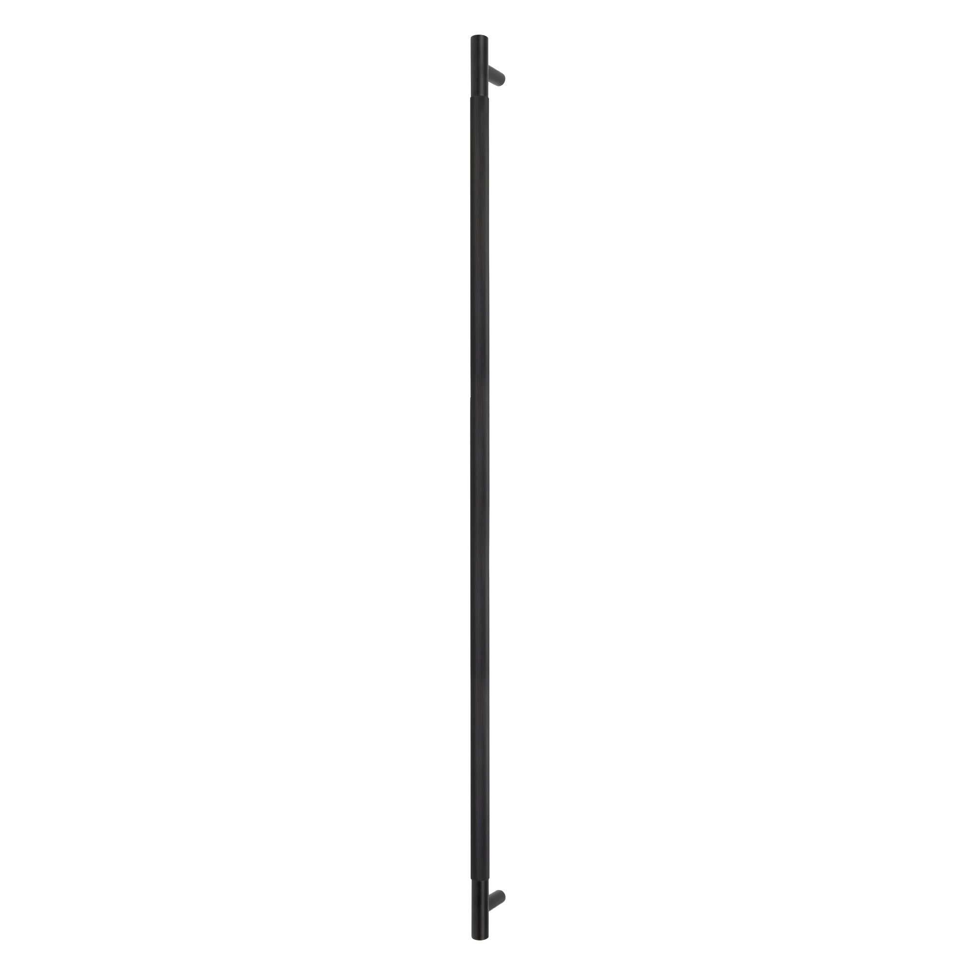 Sento Pull Handle 900mm - Linear Knurl - Face Fixed - Black