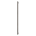 Sento Pull Handle 900mm - Linear Knurl - Face Fixed - Dark Roman Brass