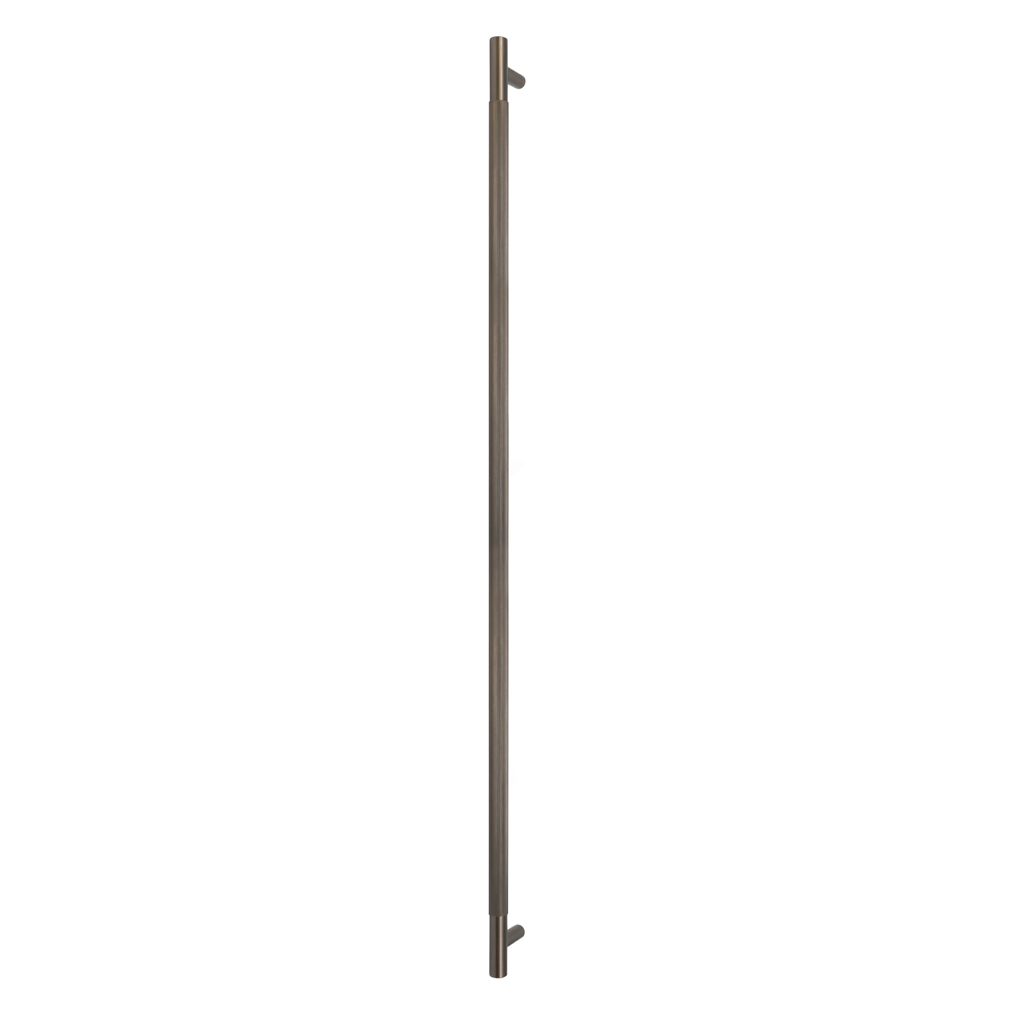 Sento Pull Handle 900mm - Linear Knurl - Face Fixed - Graphite Nickel