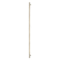 Sento Pull Handle 900mm - Linear Knurl - Face Fixed - Unlacquered Satin Brass