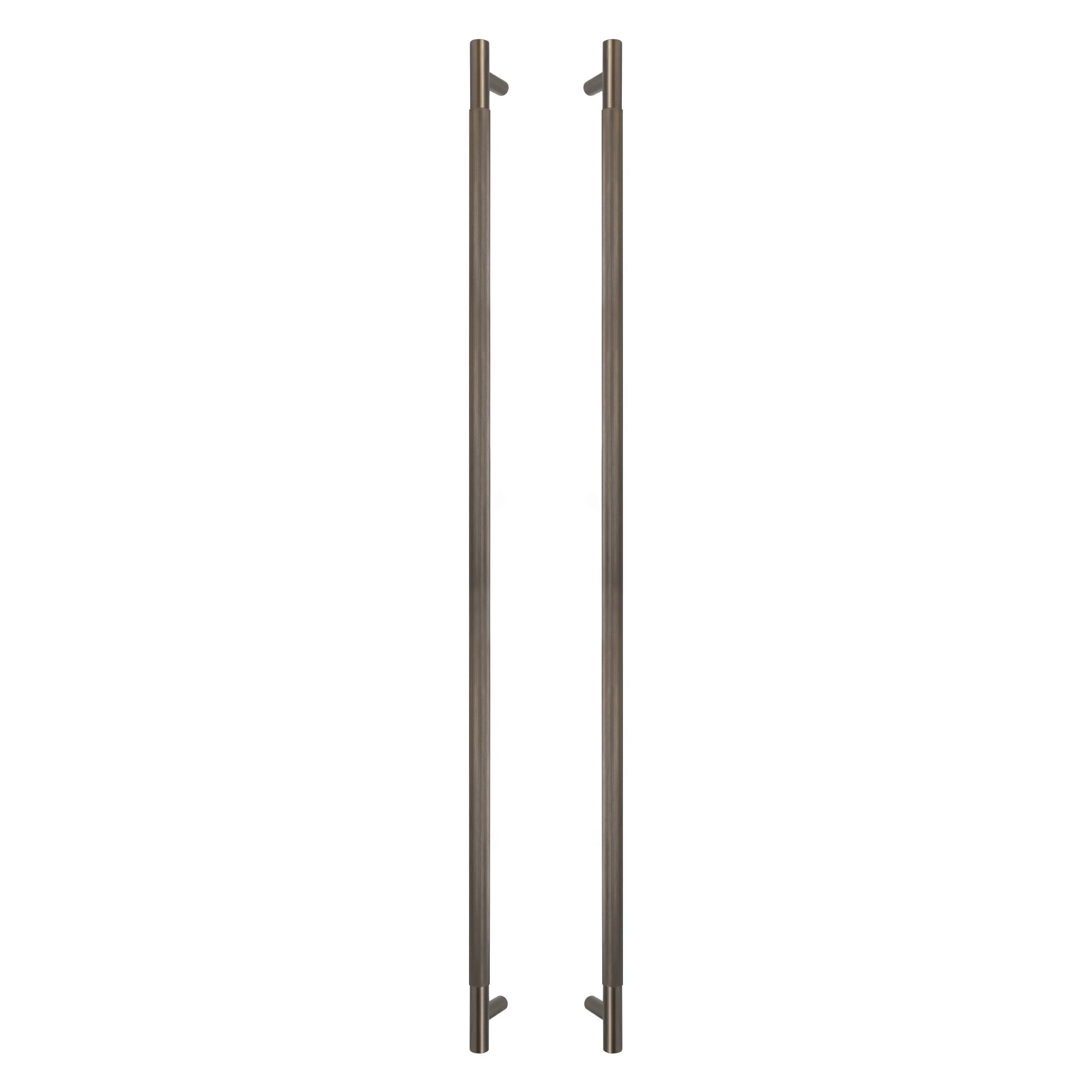 Sento Pull Handle 900mm - Linear Knurl - Graphite Nickel