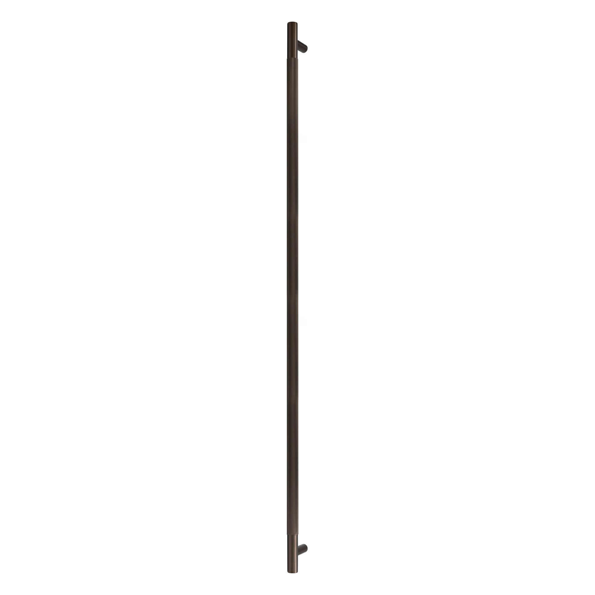 Sento Pull Handle 900mm - Linear Knurl - Rear Fixed - Cocoa Bronze