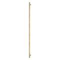 Sento Pull Handle 900mm - Linear Knurl - Rear Fixed - Matt Satin Brass