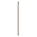 Sento Pull Handle 900mm - Linear Knurl - Rear Fixed - Roman Brass