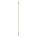 Sento Pull Handle 900mm - Linear Knurl - Rear Fixed - Unlacquered Satin Brass