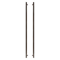 Sento Pull Handle 900mm - Plain - Cocoa Bronze