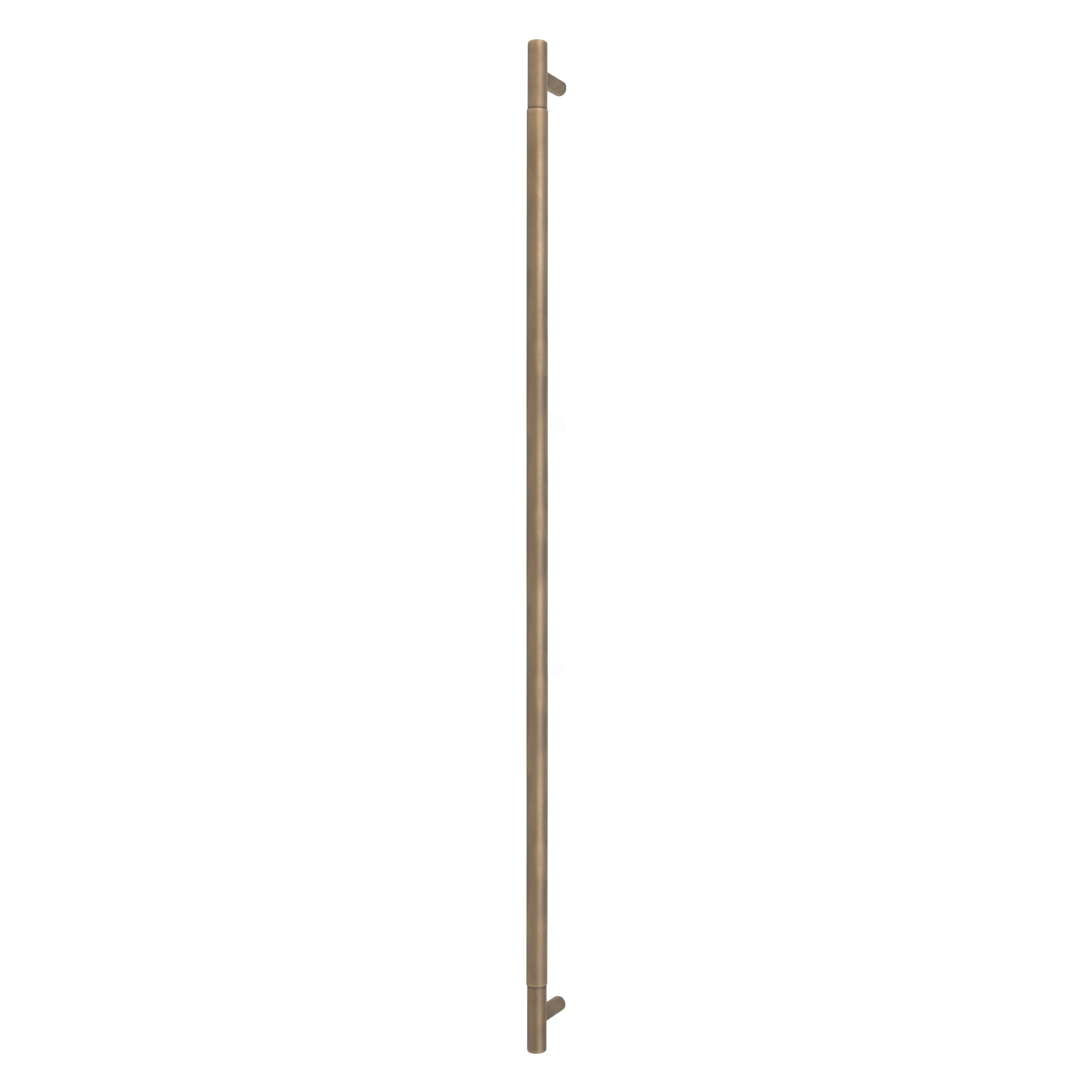 Sento Pull Handle 900mm - Plain - Face Fixed - Roman Brass