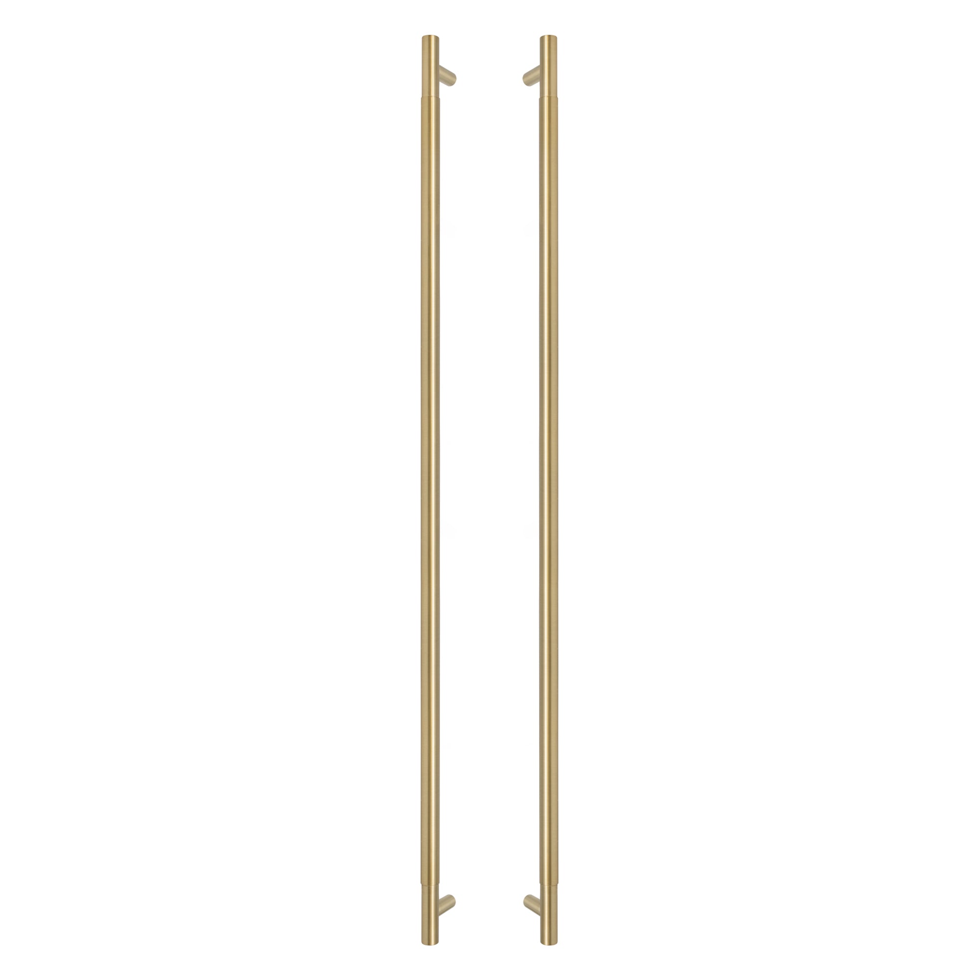 Sento Pull Handle 900mm - Plain - Matt Satin Brass
