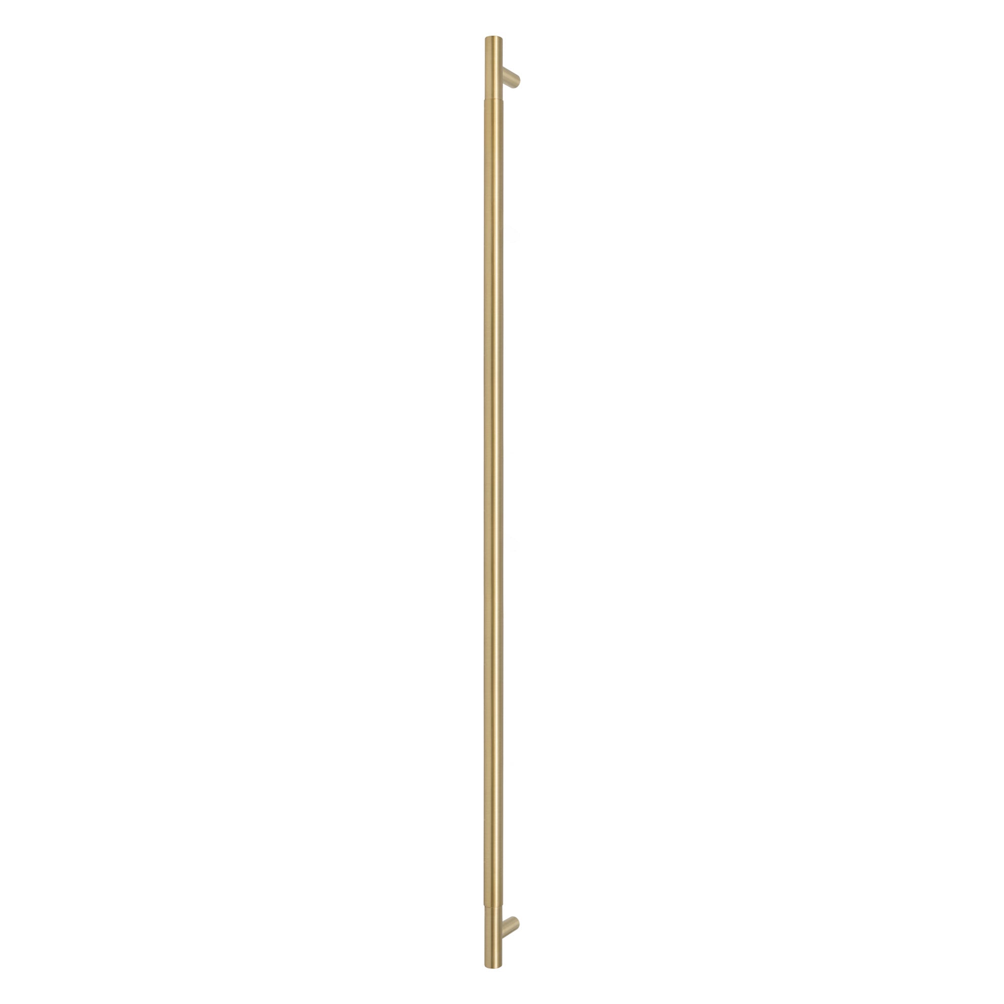 Sento Pull Handle 900mm - Plain - Rear Fixed - Matt Satin Brass