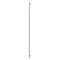 Sento Pull Handle 900mm - Plain - Rear Fixed - Unlacquered Satin Brass