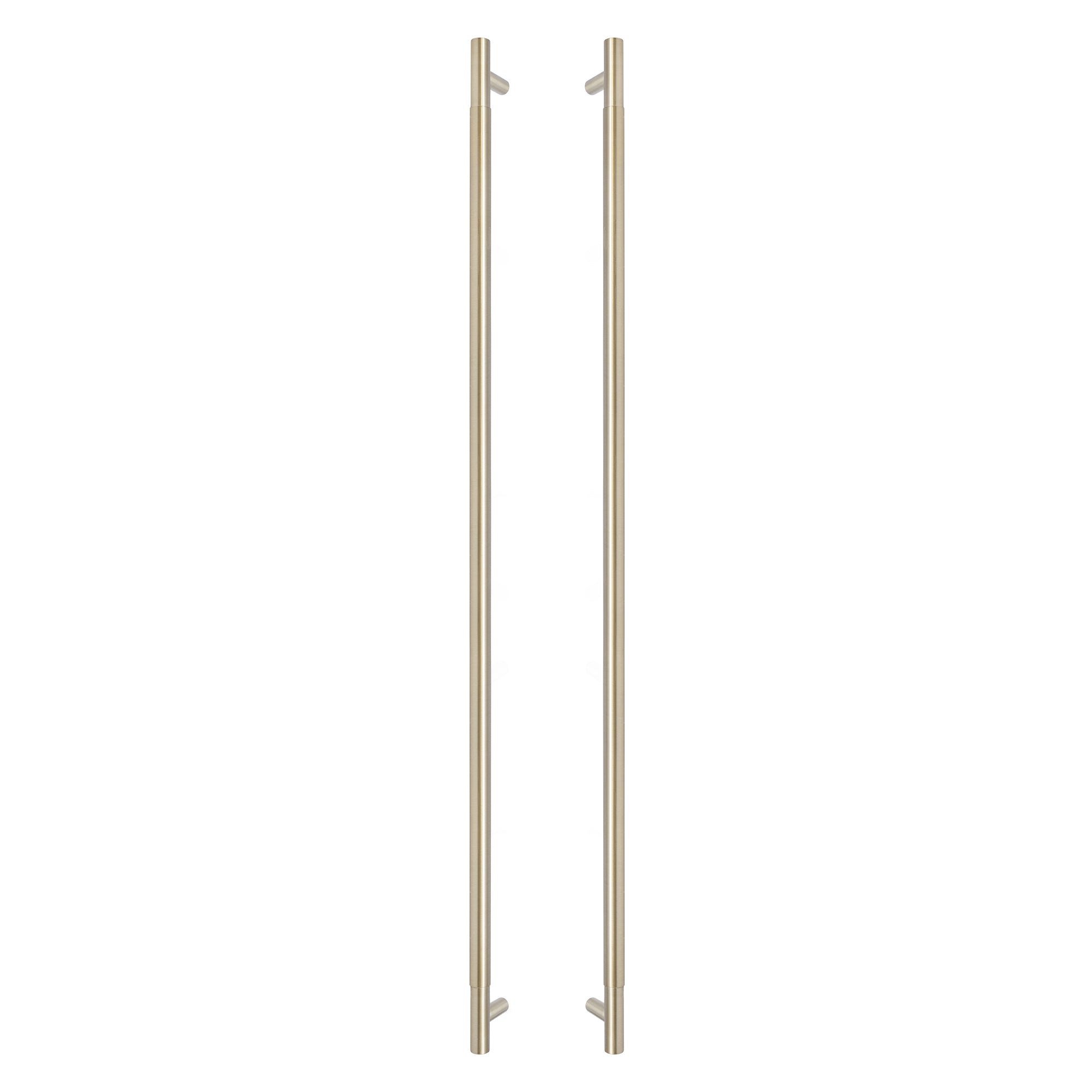 Sento Pull Handle 900mm - Plain - Unlacquered Satin Brass