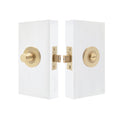 NIDO - Privacy Set 57mm Backset - Plain - Unlacquered Satin Brass