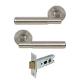 Lumina Passage Set - Plain - Brushed Nickel