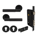 Lumina Entrance Set - Plain - Black