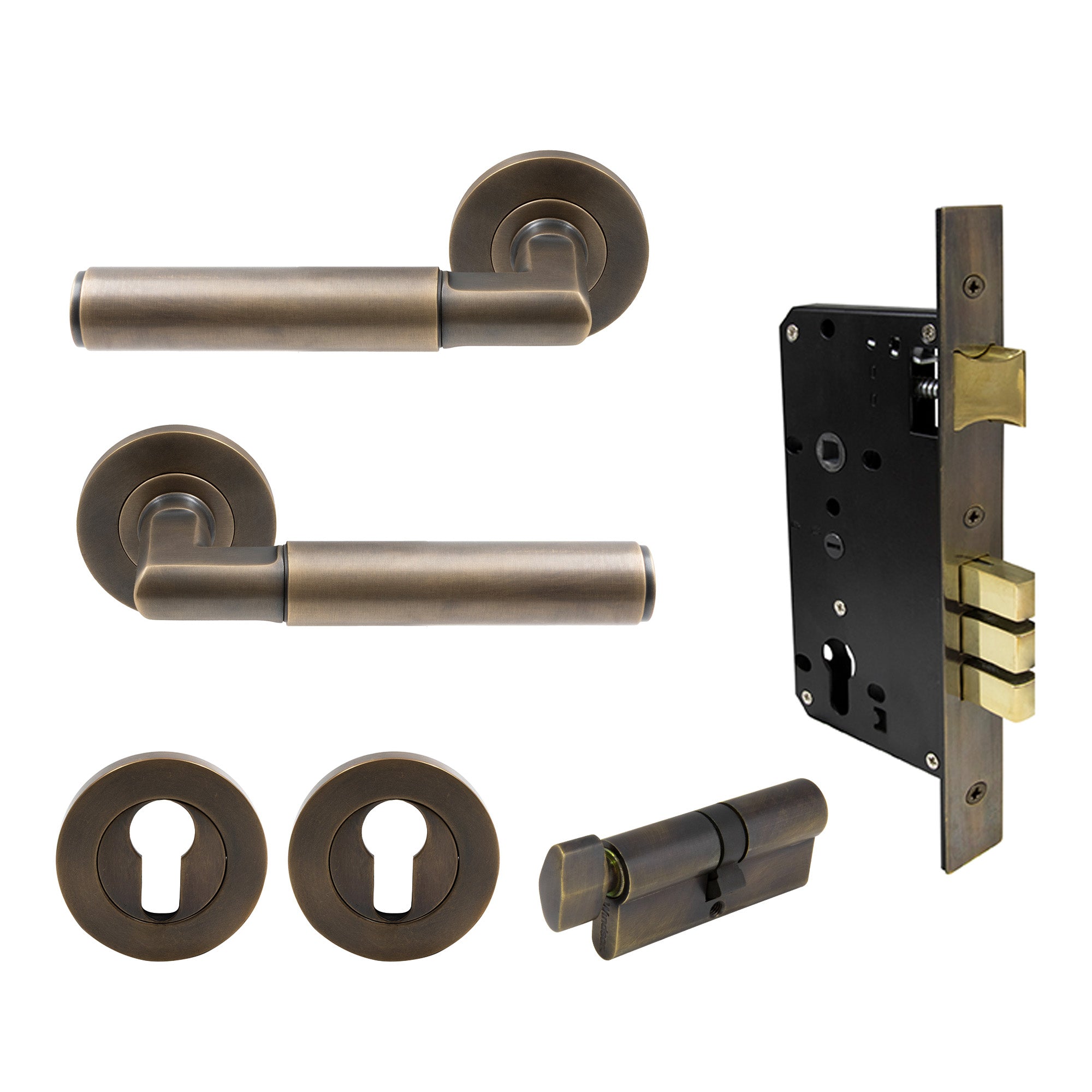 Lumina Entrance Set - Plain - Oil Rubbed Bronze