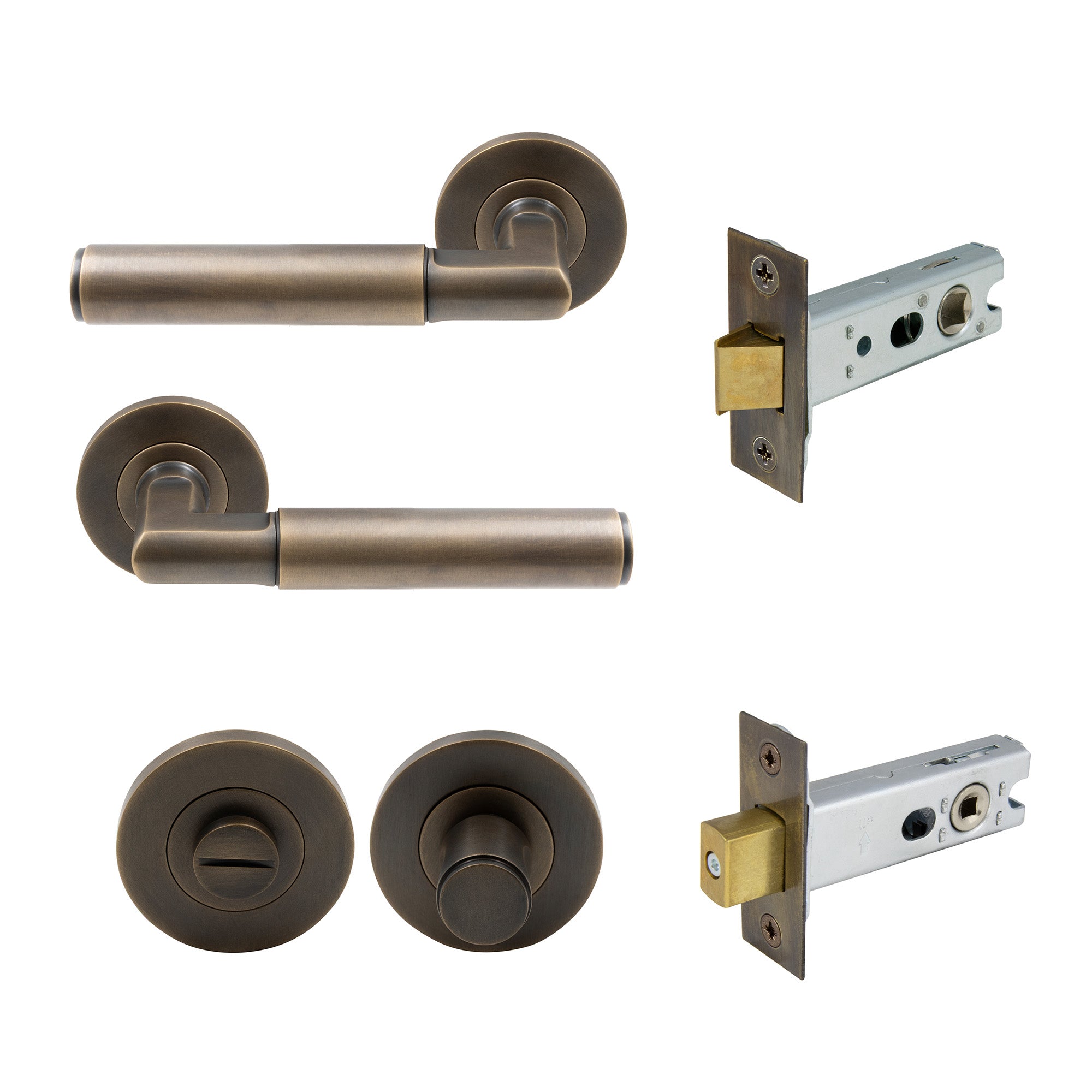 Lumina Privacy Set - Plain - Oil Rubbed Bronze