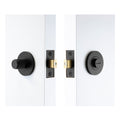 NIDO - Privacy Set 57mm Backset - Diamond Knurl - Black