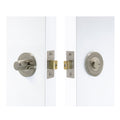 NIDO - Privacy Set 57mm Backset - Diamond Knurl - Brushed Nickel