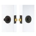 NIDO - Privacy Set 57mm Backset - Diamond Knurl - Dark Roman Brass