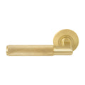 Lumina Dummy Lever - Diamond Knurl - Matt Satin Brass