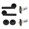 Lumina Privacy Set - Diamond Knurl - Black