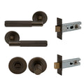 Lumina Privacy Set - Diamond Knurl - Cocoa Bronze