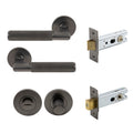 Lumina Privacy Set - Diamond Knurl - Graphite Nickel