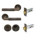 Lumina Privacy Set - Diamond Knurl - Oil Rubbed Bronze
