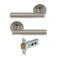 Verge Passage Set - Plain - Brushed Nickel