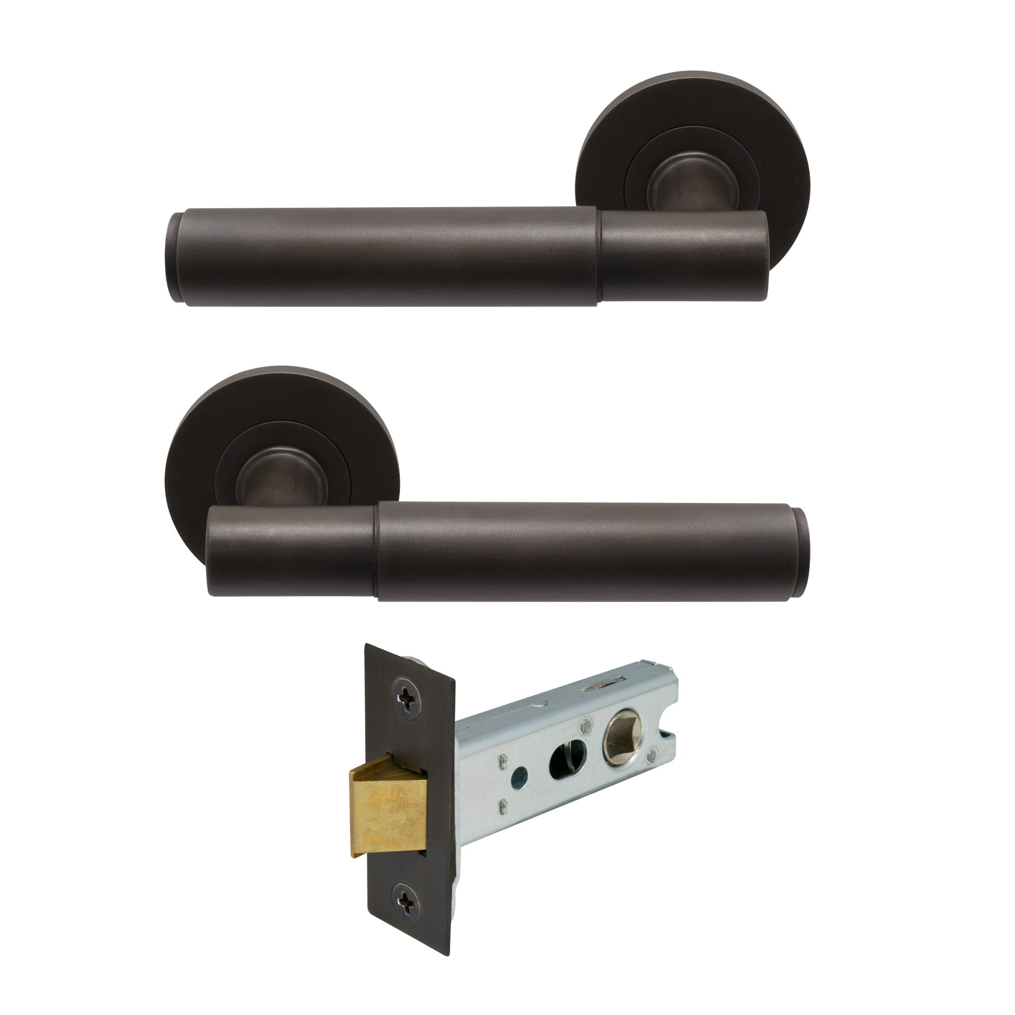 Verge Passage Set - Plain - Dark Roman Brass