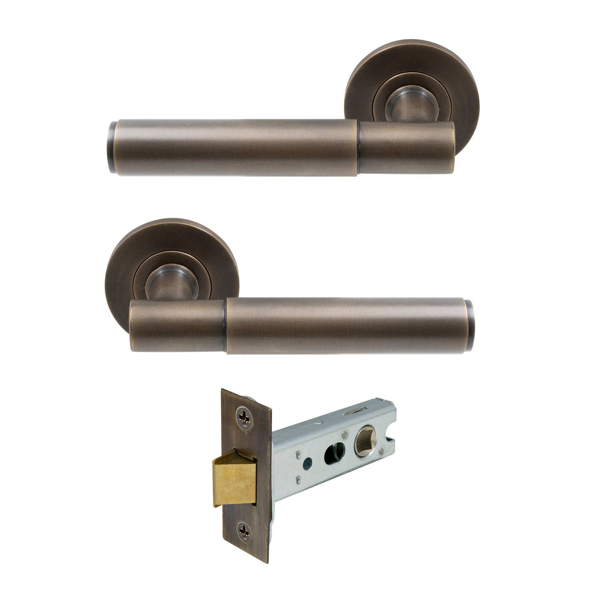 Verge Passage Set - Plain - Oil Rubbed Bronze