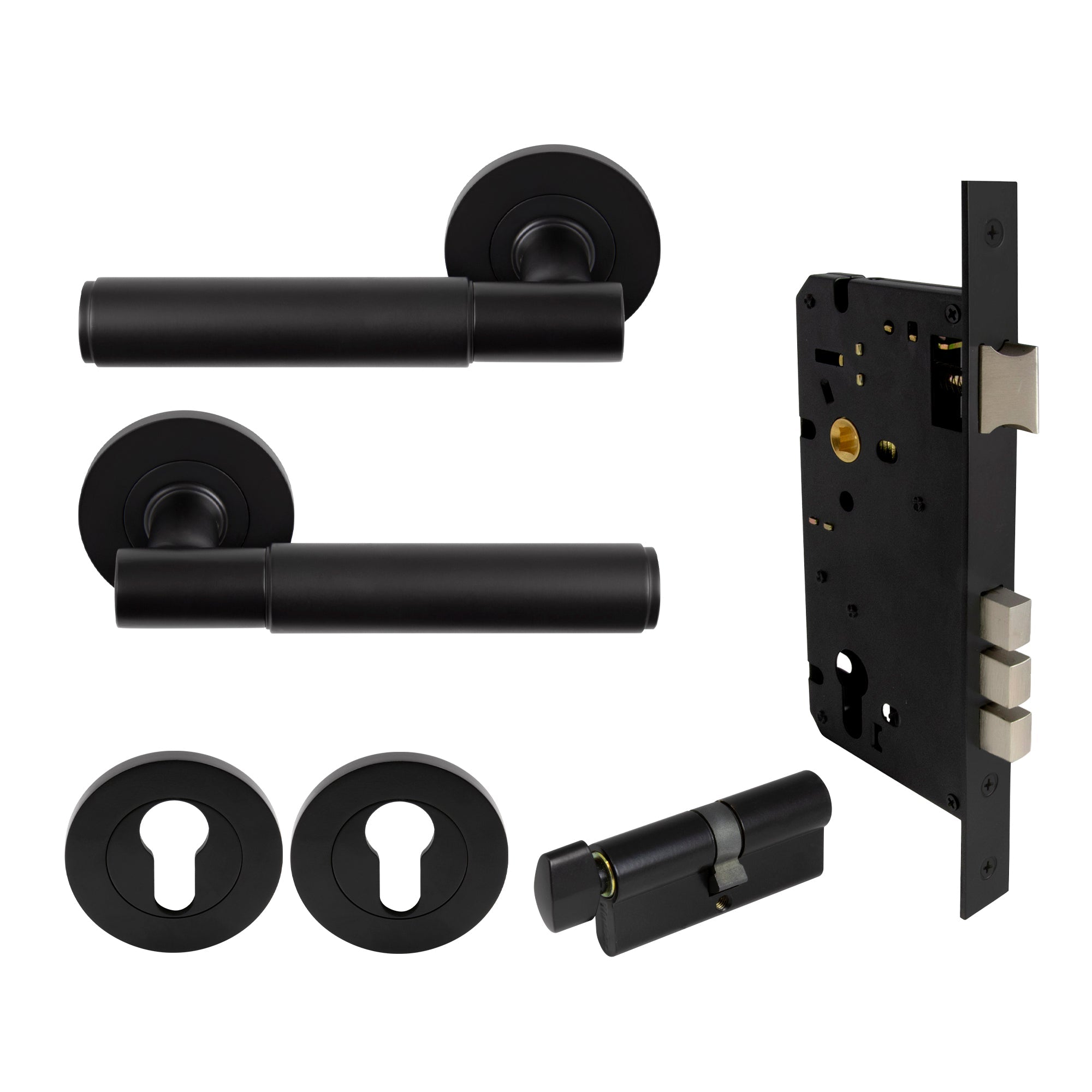 Verge Entrance Set - Plain - Black