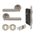 Verge Entrance Set - Plain - Brushed Nickel