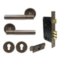 Verge Entrance Set - Plain - Oil Rubbed Bronze