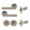 Verge Privacy Set - Plain - Brushed Nickel