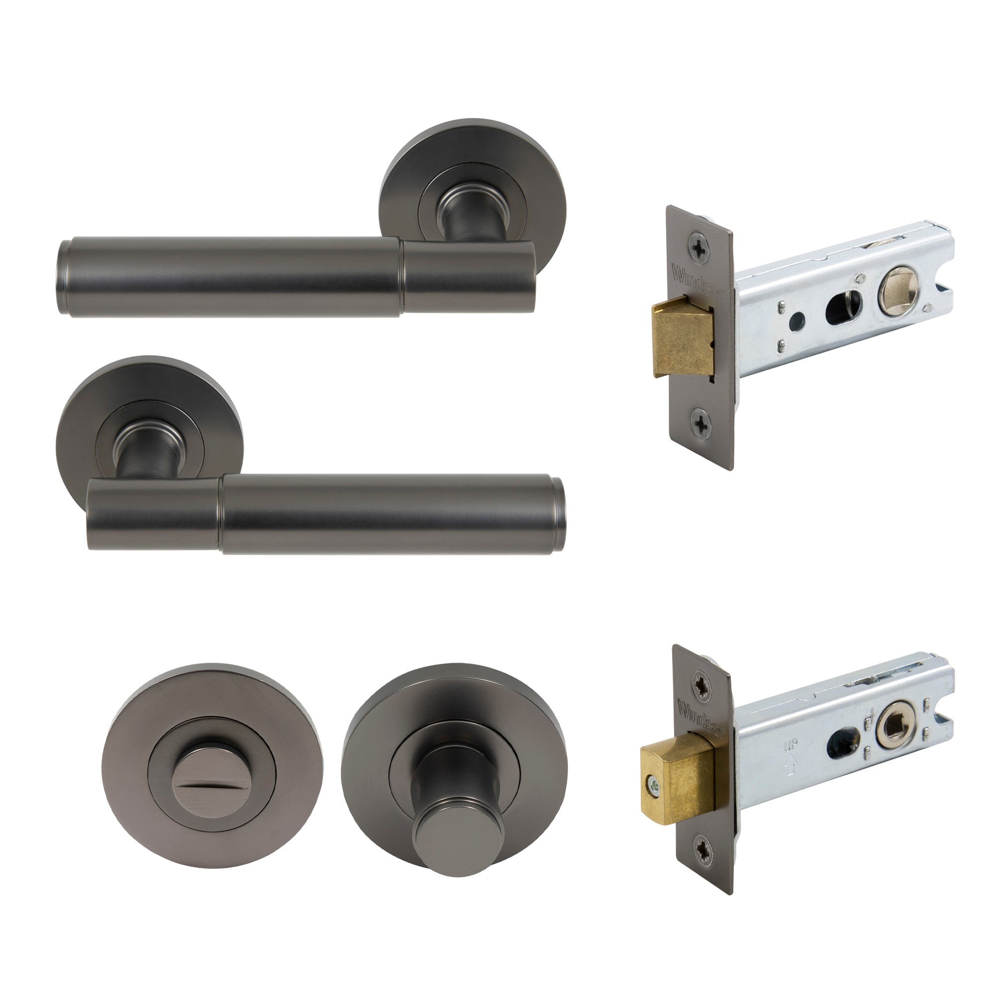 Verge Privacy Set - Plain - Graphite Nickel