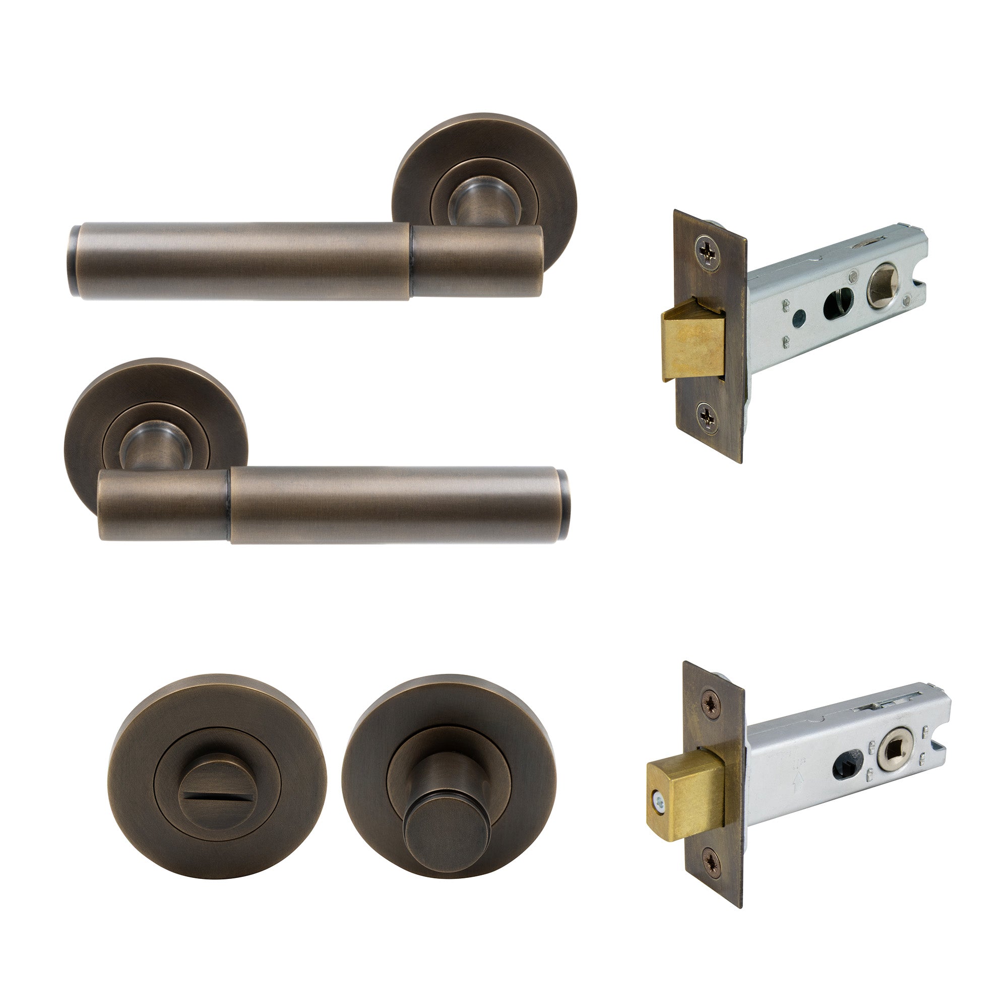 Verge Privacy Set - Plain - Oil Rubbed Bronze