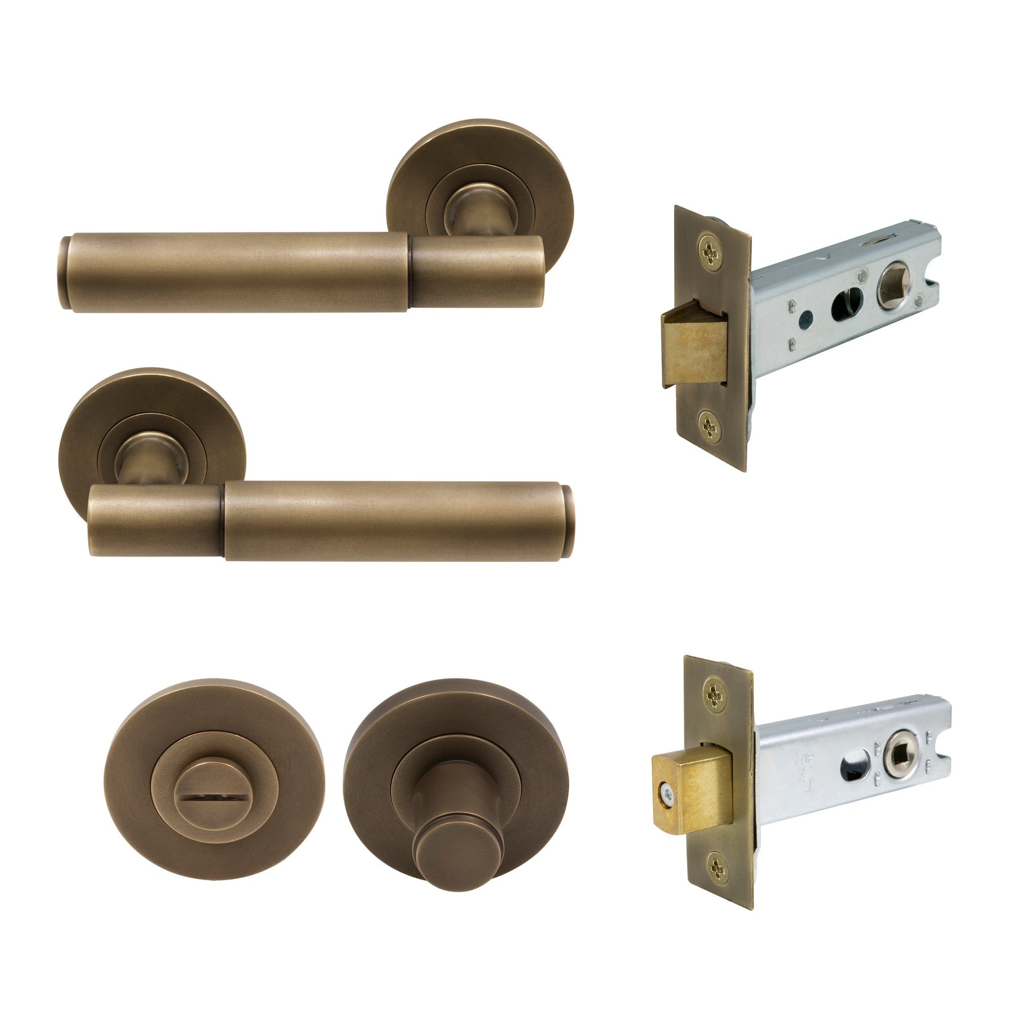 Verge Privacy Set - Plain - Roman Brass