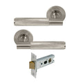 Verge Passage Set - Diamond Knurl - Brushed Nickel