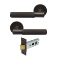 Verge Passage Set - Diamond Knurl - Dark Roman Brass