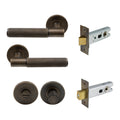 Verge Privacy Set - Diamond Knurl - Oil Rubbed Bronze